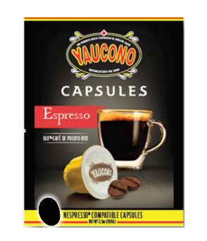 Variedad de cápsulas de café puertorriqueño compatibles con máquinas  Nespresso, 54 unidades (18 Alto Grande Espresso, 18 Encantos Organic, 18  Yaucono)